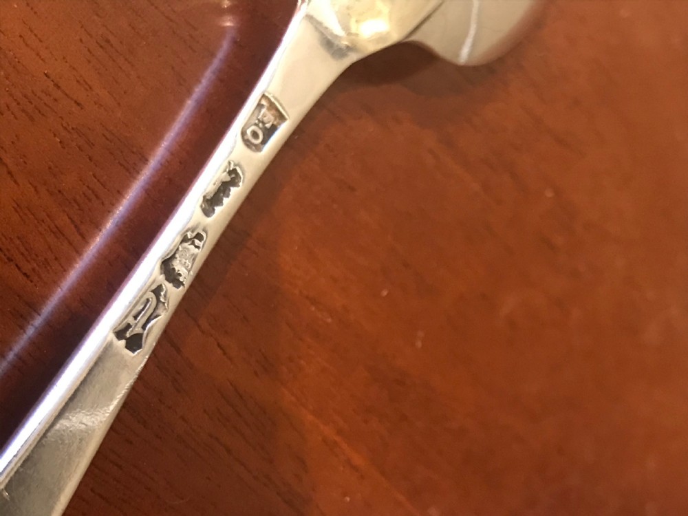 George II Silver Table Spoon, 1754 View IV
