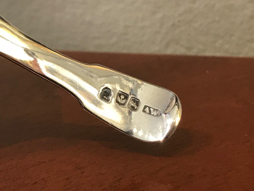 George III Scottish Silver Caddy Spoon View V