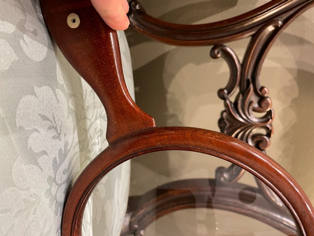 Antique 19th Century Mahogany Gallery Magnifying Glass, circa 1830-1840 View VII