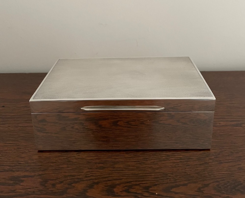 George VI Silver Cigarette Box View II