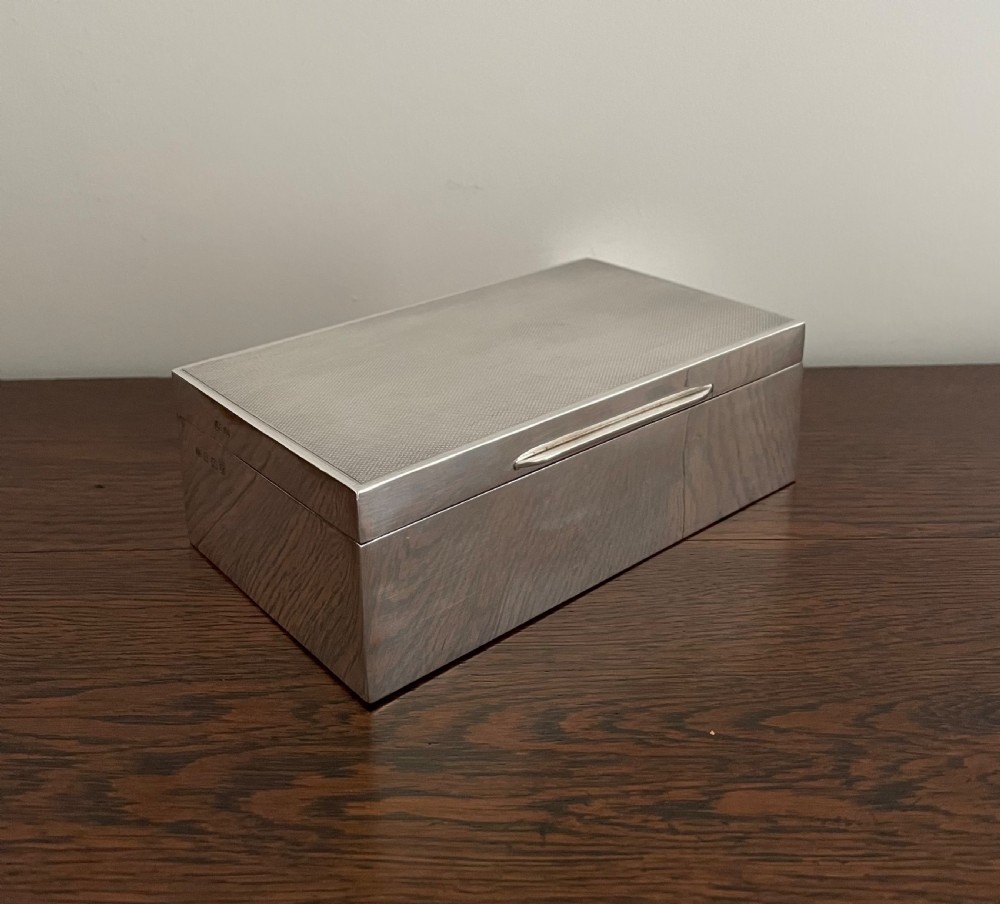 George VI Silver Cigarette Box View V