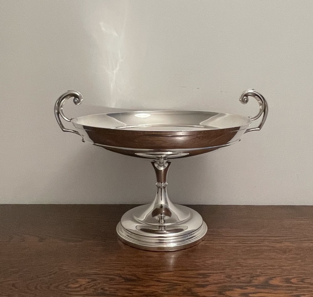 Large Edwardian Solid Silver Tazza, Chester 1906