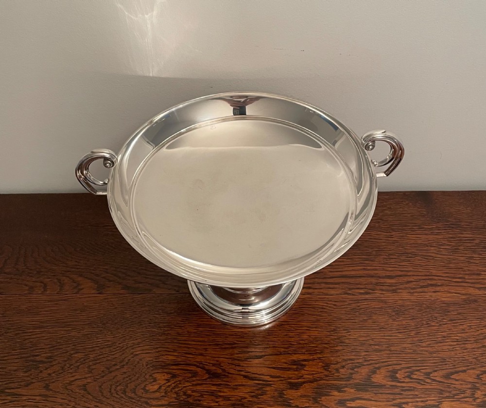Large Edwardian Solid Silver Tazza, Chester 1906 View IV