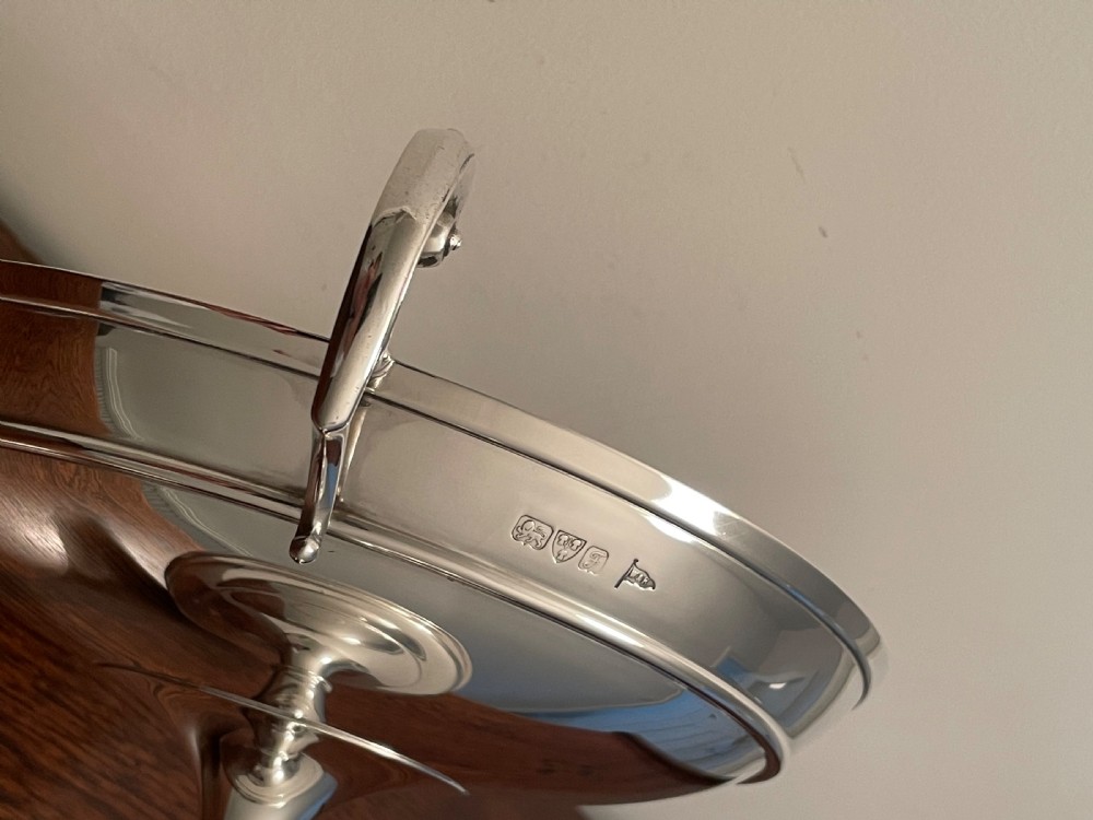 Large Edwardian Solid Silver Tazza, Chester 1906 View VII
