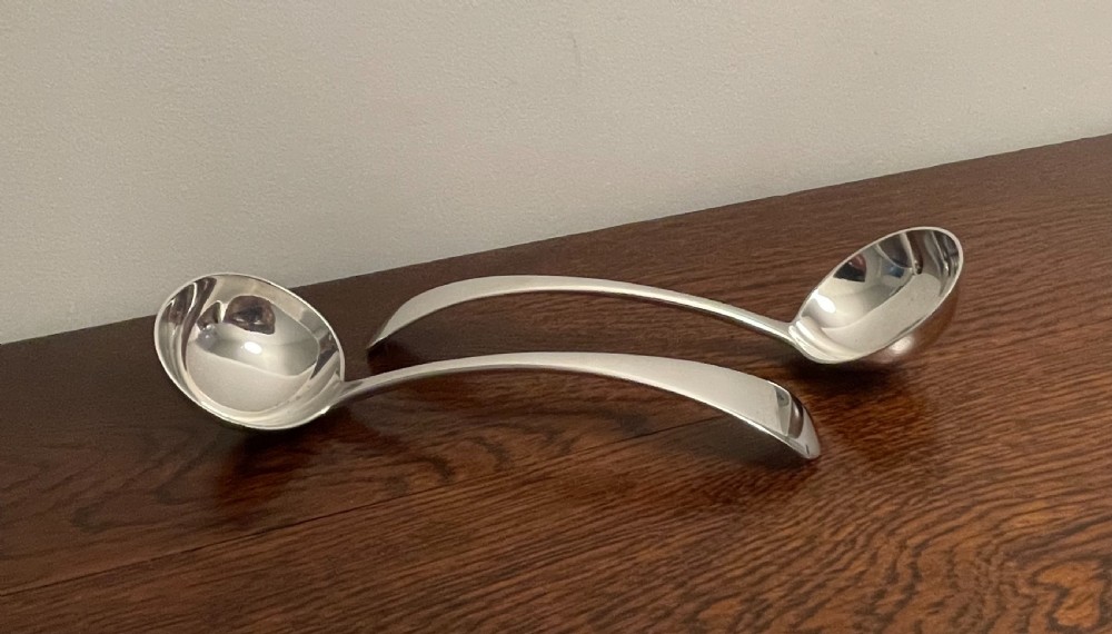 Quality Victorian Solid Silver Ladles, 1898