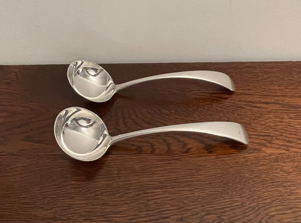 Quality Victorian Solid Silver Ladles, 1898 View IV