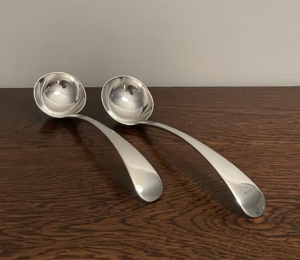 Quality Victorian Solid Silver Ladles, 1898 View VI