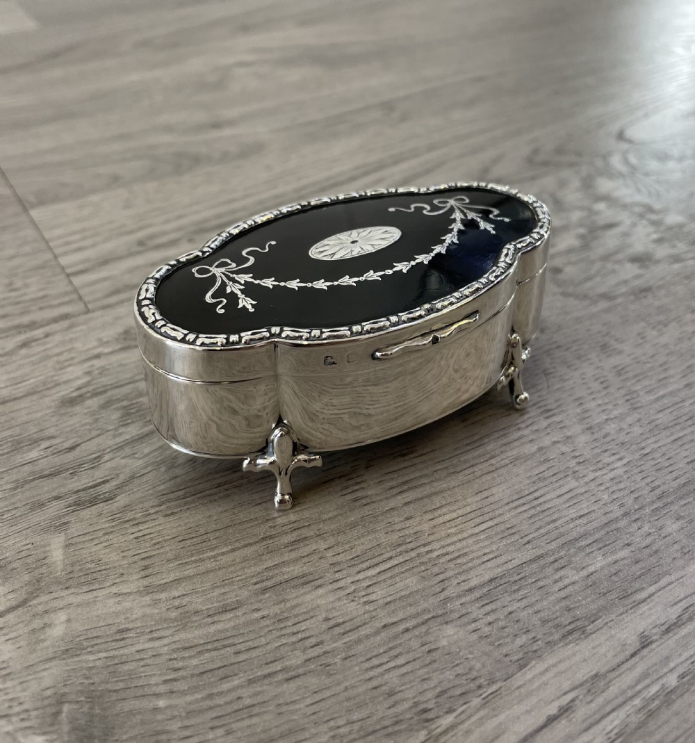 George V Silver and Tortoiseshell Jewellery Box by Mappin & Webb View IV