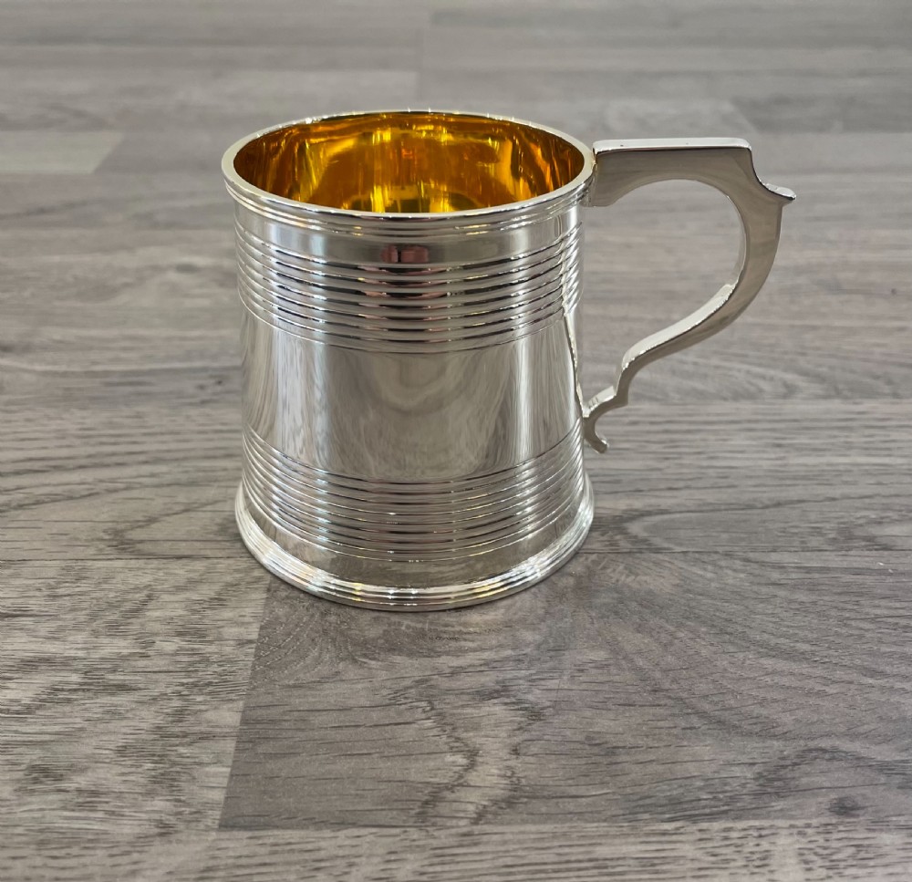 George III Scottish Solid Silver Tankard, Hallmarked Edinburgh 1811 by P Cunningham & Sons View II
