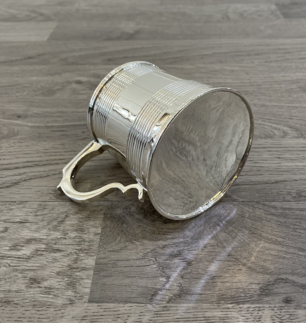 George III Scottish Solid Silver Tankard, Hallmarked Edinburgh 1811 by P Cunningham & Sons View III