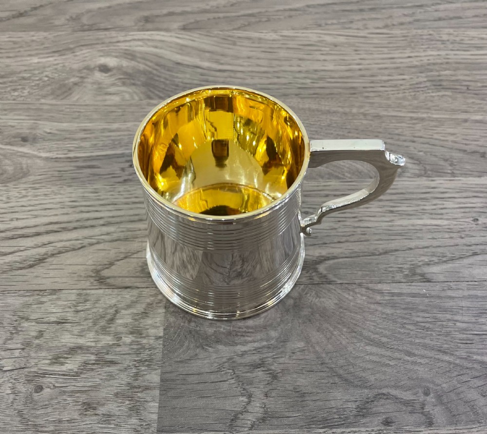George III Scottish Solid Silver Tankard, Hallmarked Edinburgh 1811 by P Cunningham & Sons View IV