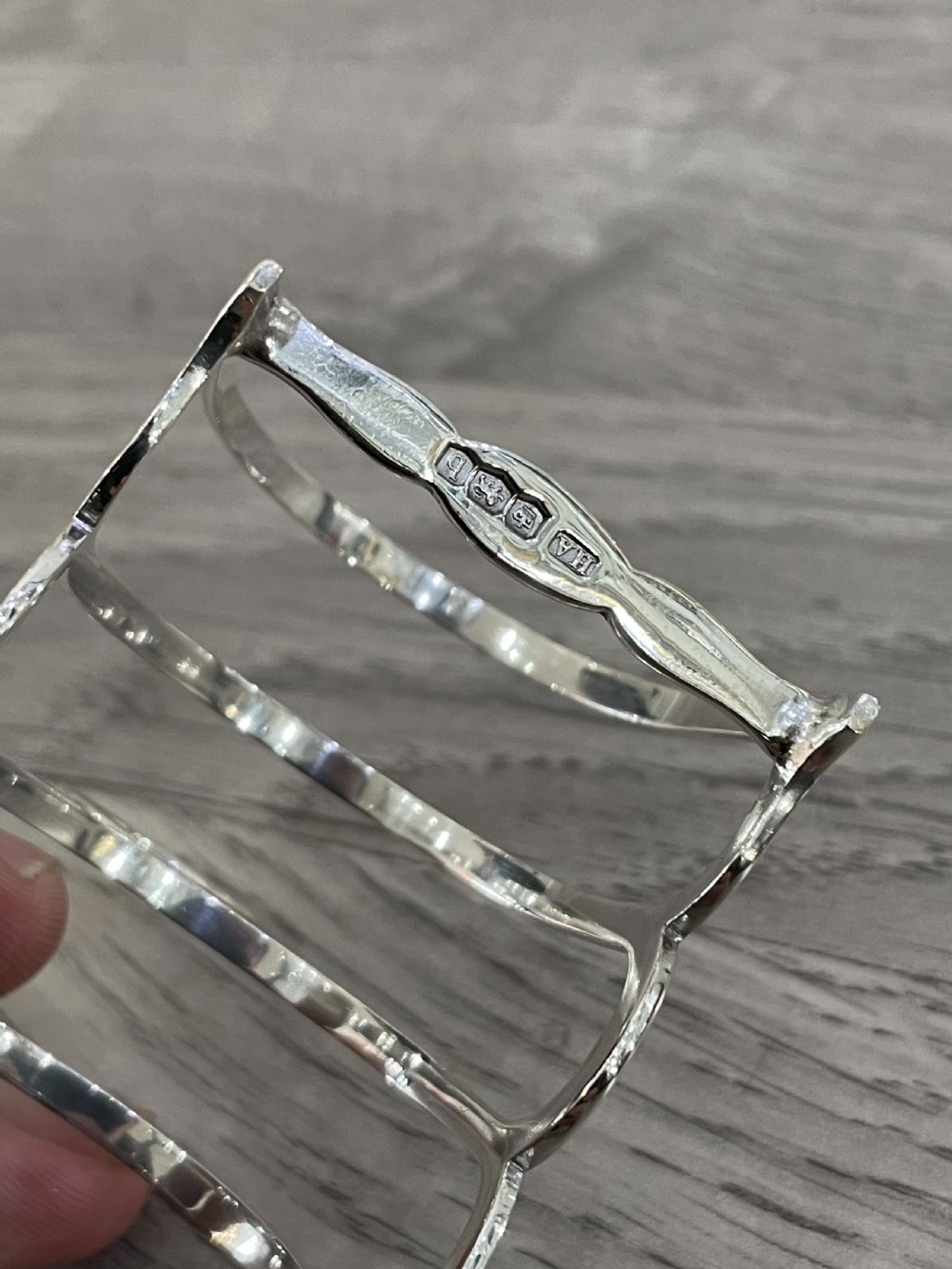 George V Solid Silver Toast Rack View III