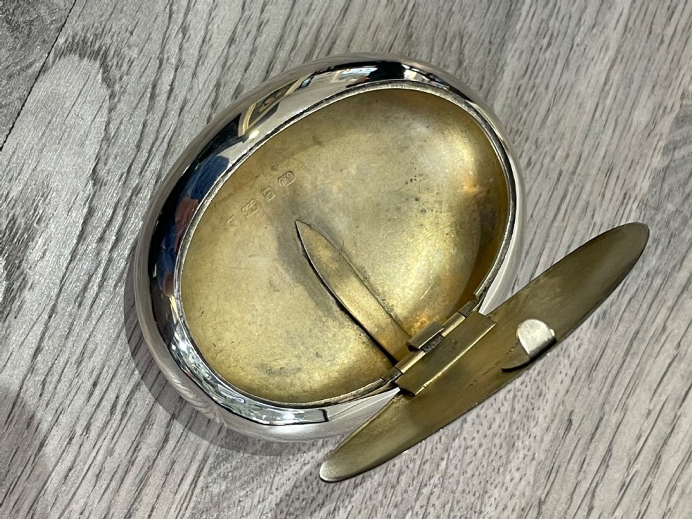 Edwardian Solid Silver Snuff Tobacco Box, George Unite View II