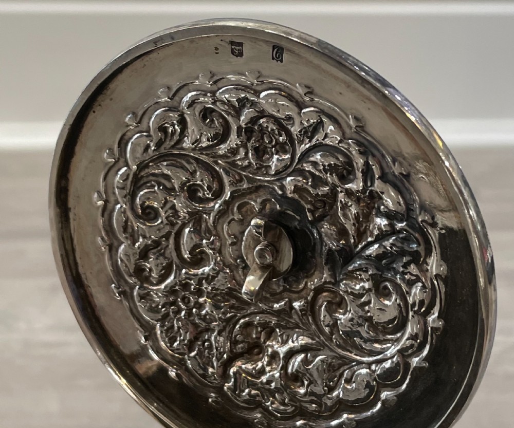 Victorian Scottish Solid Silver Teapot, Glasgow  View X