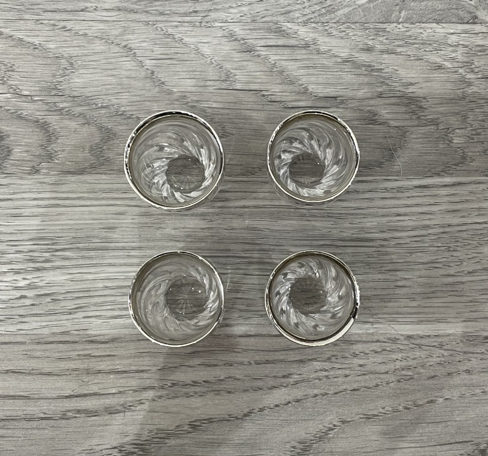 Victorian Silver Mounted Tot Spirit Glasses View VIII
