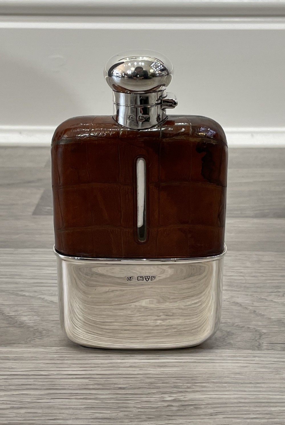 George V Silver Hip Flask, Chester 1913 View VI