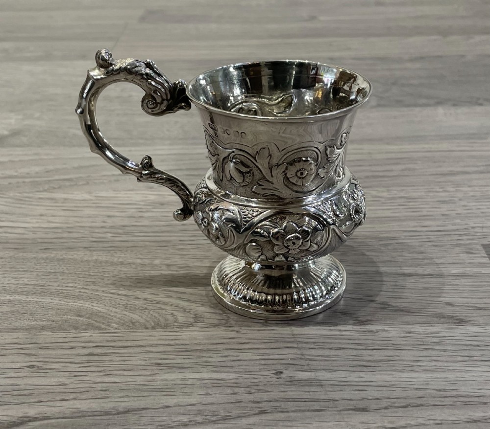 William IV Solid Silver Christening Mug, hallmarked London 1831