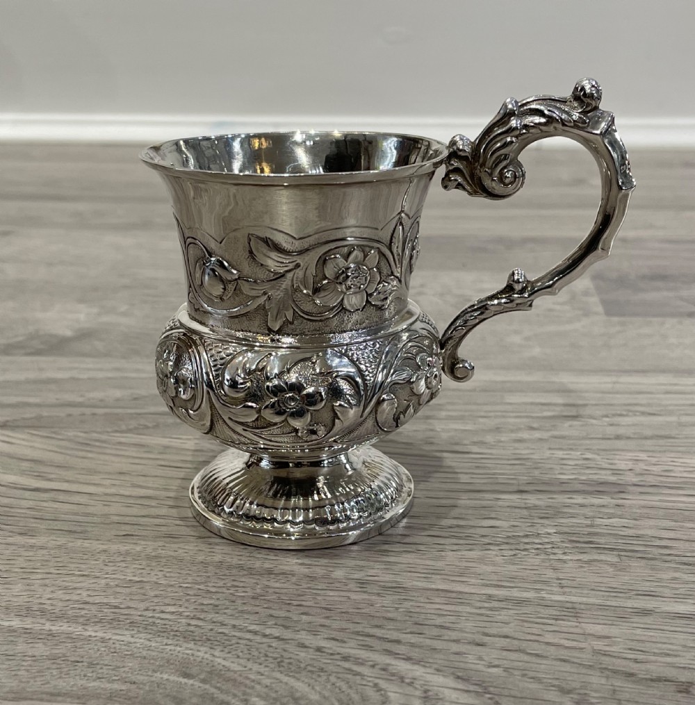 William IV Solid Silver Christening Mug, hallmarked London 1831 View III