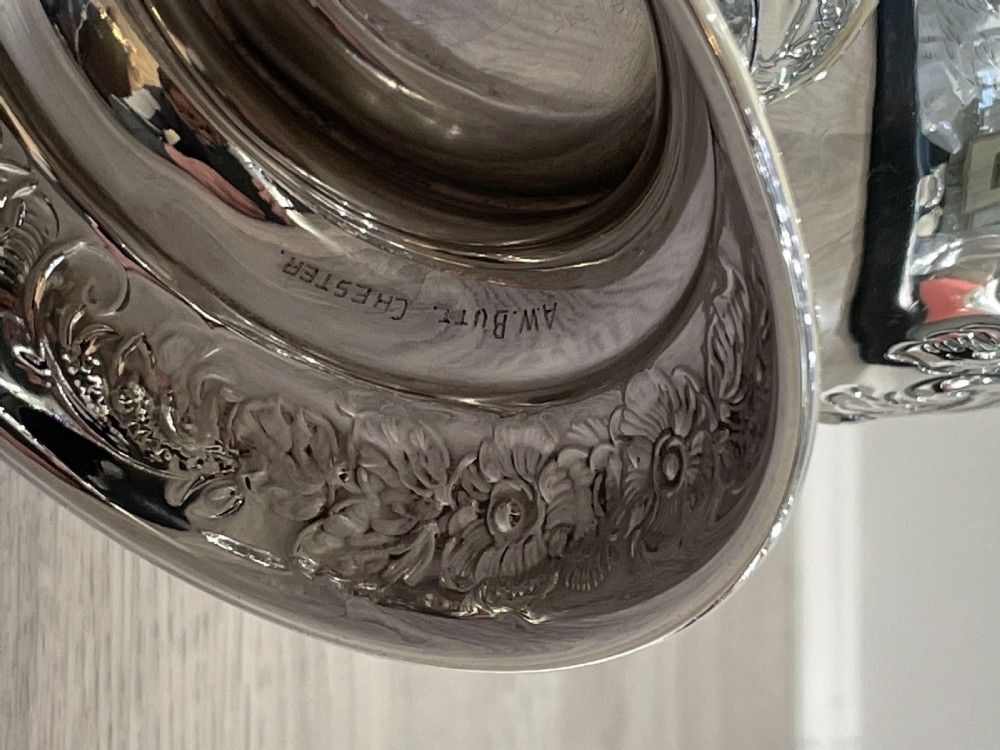 Victorian Solid Silver Rose Bowl, hallmarked London 1898 View XIII