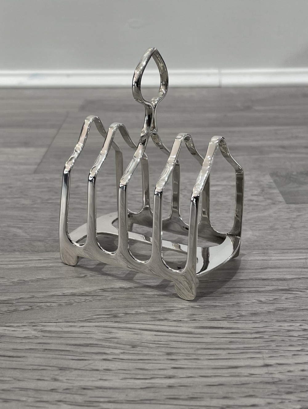 George V Solid Silver Toast Rack