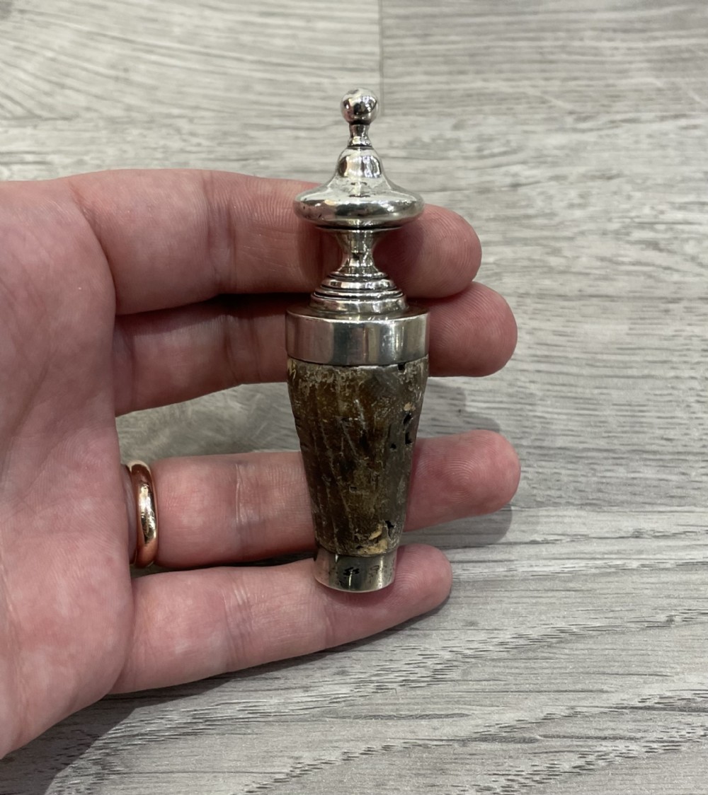 Georgian Old Sheffield Plate Wine Bottle Stopper, Circa 1820.