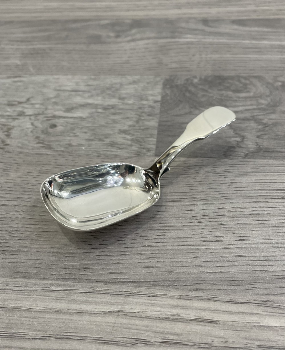 George IV Silver Caddy Spoon, hallmarked London 1824 by Joseph Read