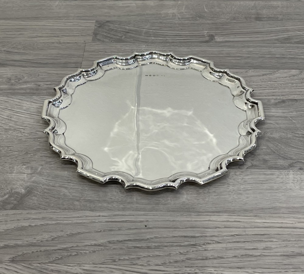 George VI Solid Silver Salver Tray