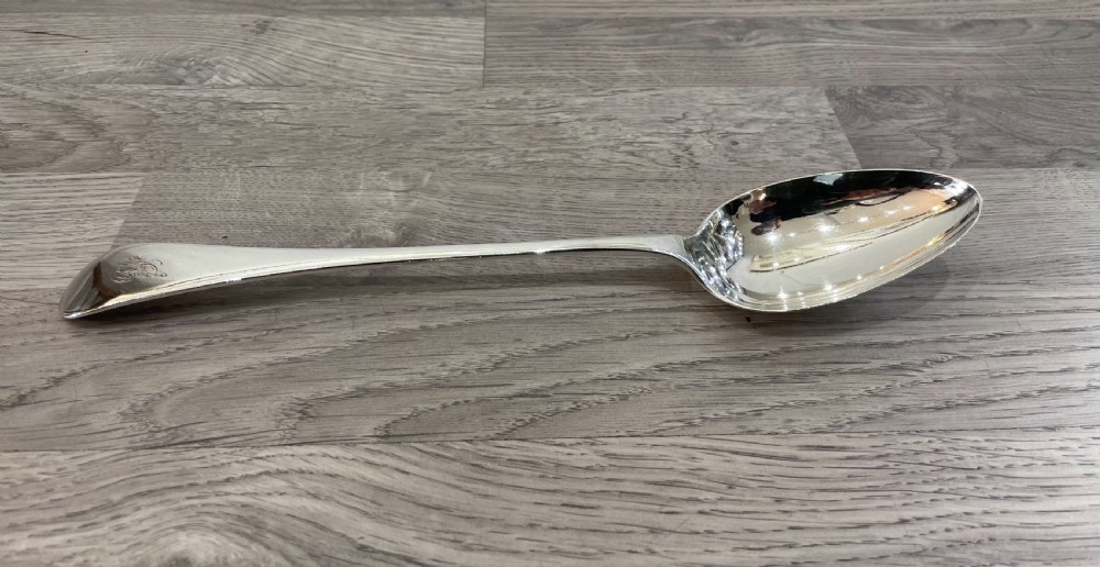 Victorian Solid Silver Serving Basting Spoon View II