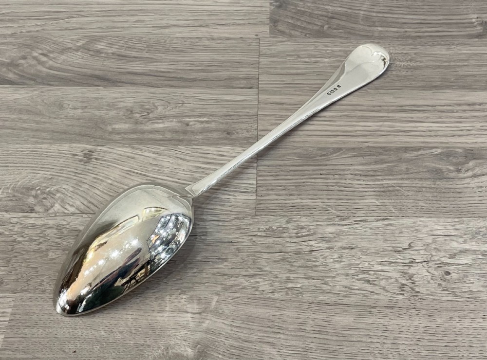 Victorian Solid Silver Serving Basting Spoon View IV