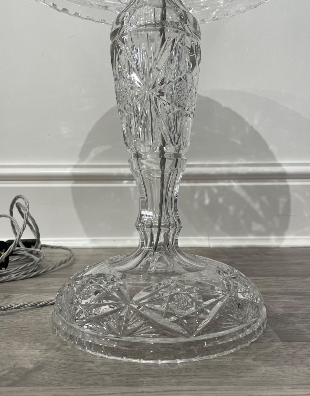 Impressive Twin Bulb Crystal Mushroom Table Lamp View V
