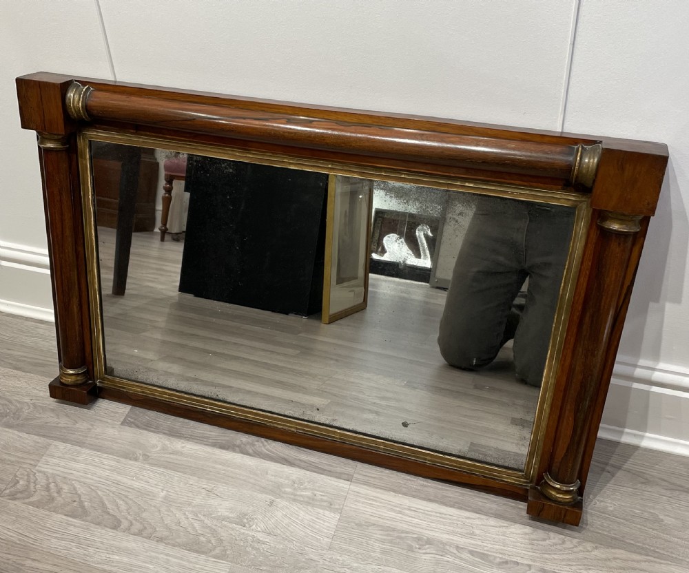 Regency Rosewood Overmantle Mirror View IV