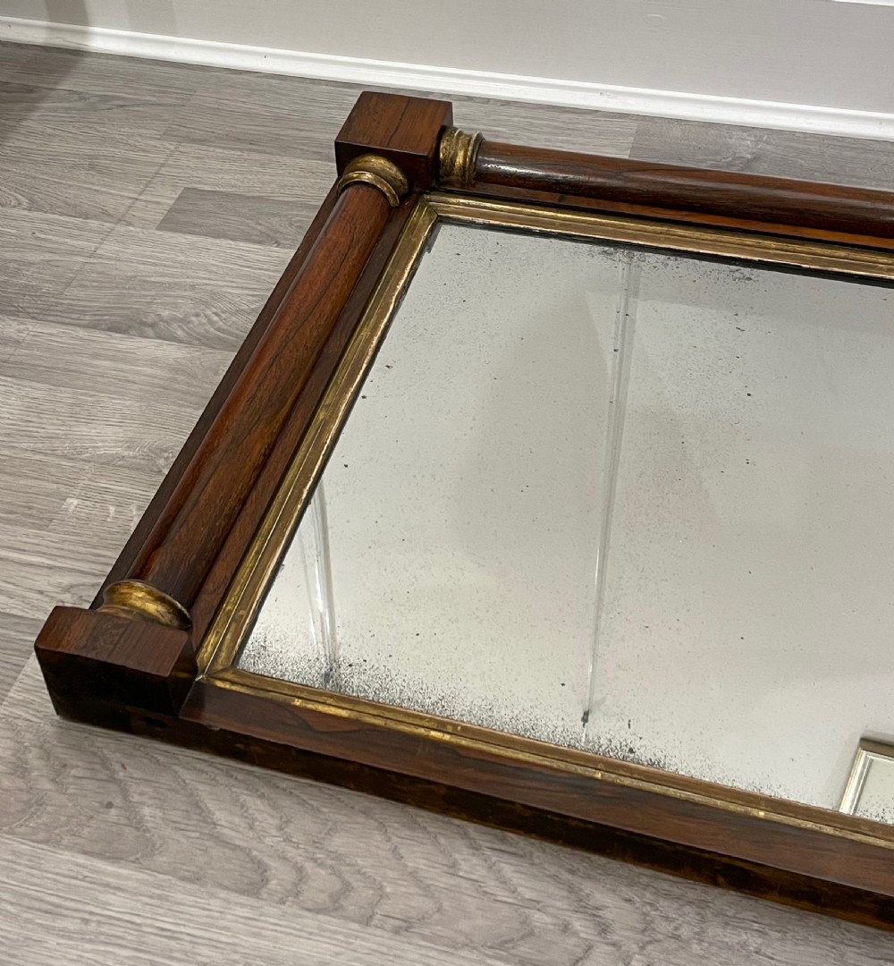 Regency Rosewood Overmantle Mirror View VII