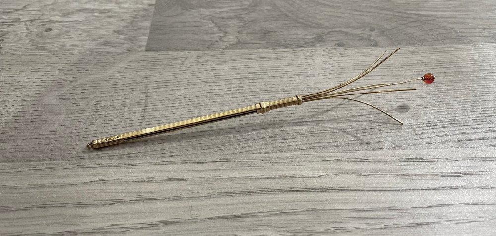 A good 9ct Gold Cocktail Stirrer Swizzle Stick View IV