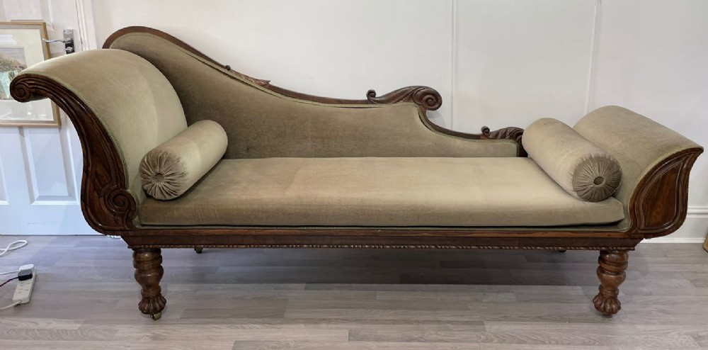 George IV Rosewood Chaise Longue