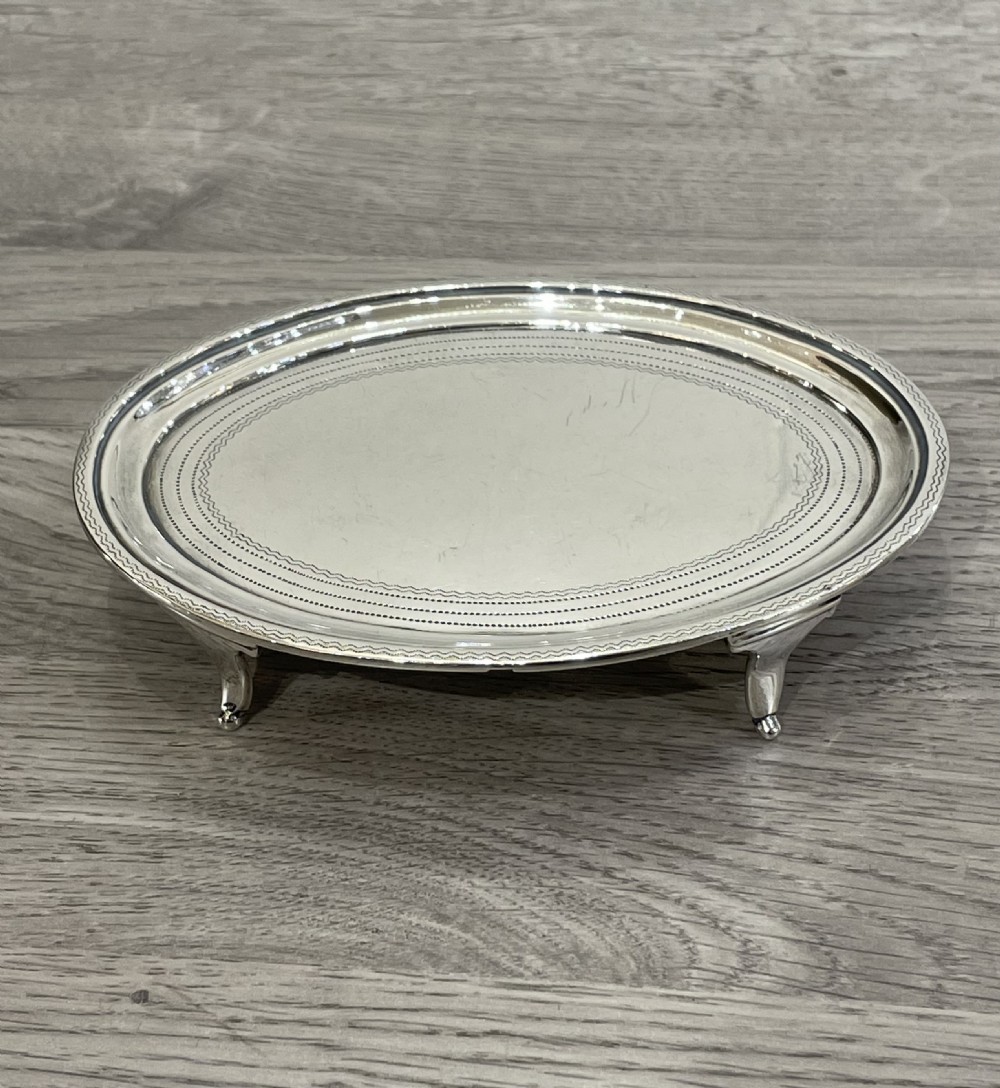 George III silver teapot stand 