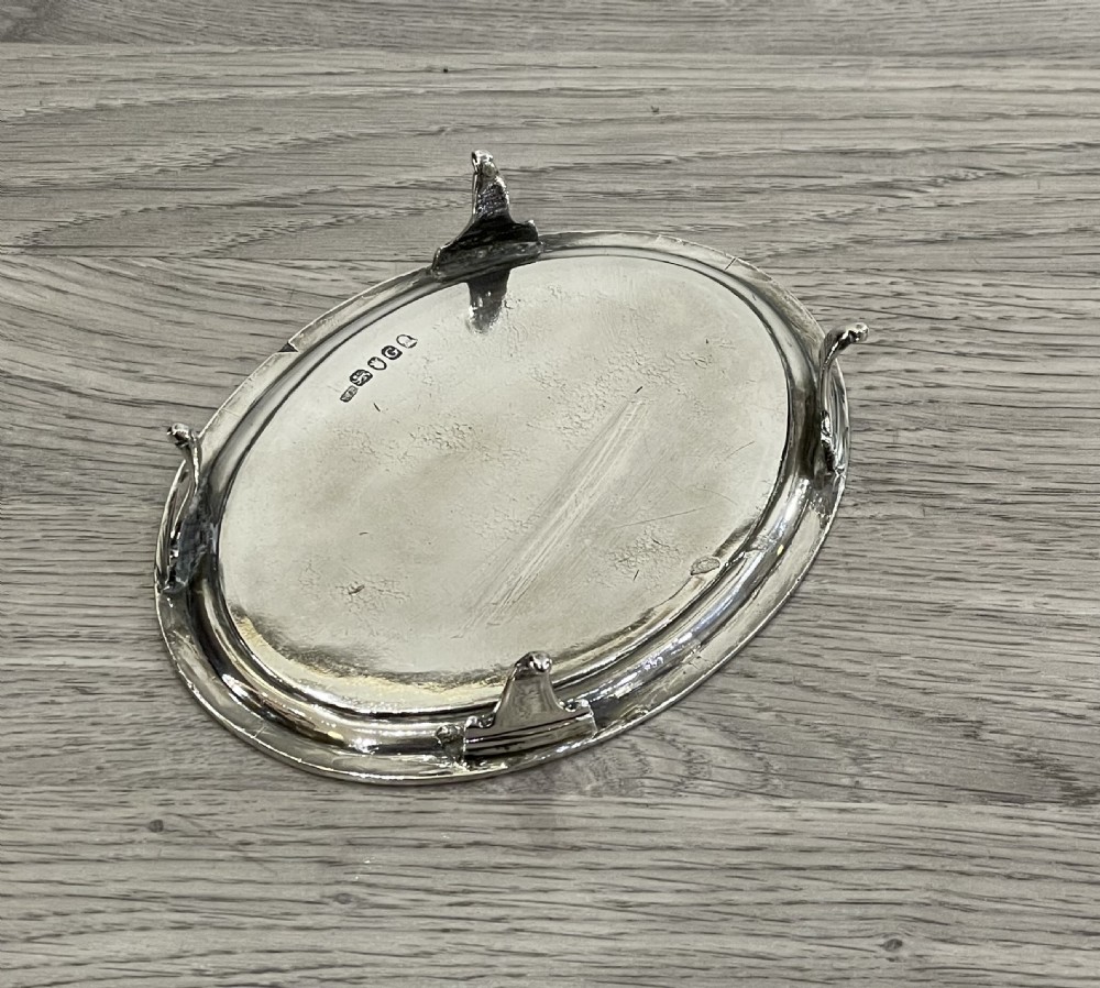 George III silver teapot stand  View III