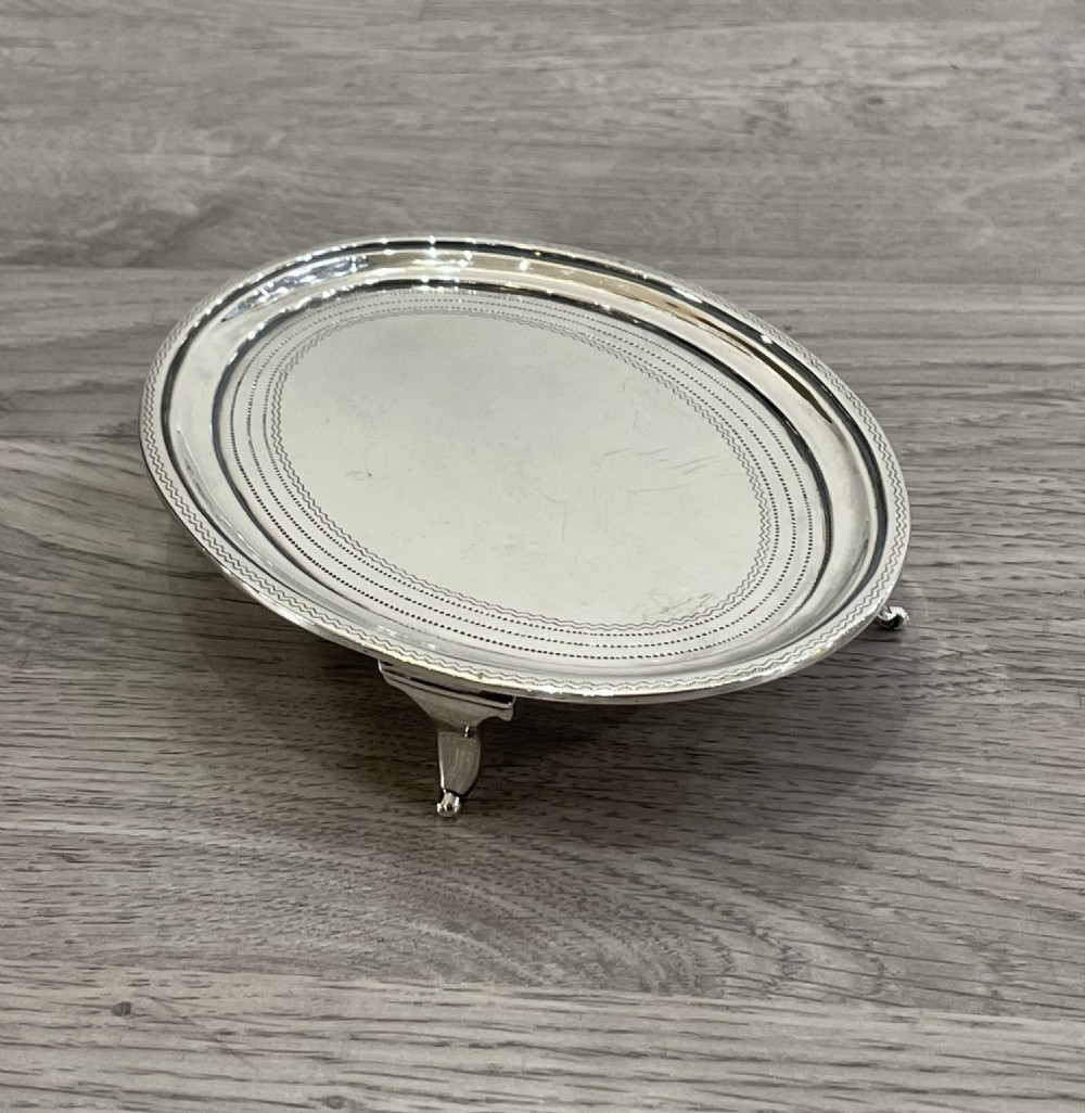 George III silver teapot stand  View IV