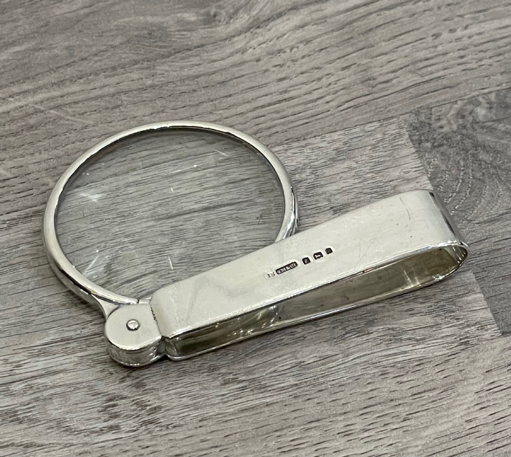 George V Silver Magnifying Glass by Sampson Mordan View V