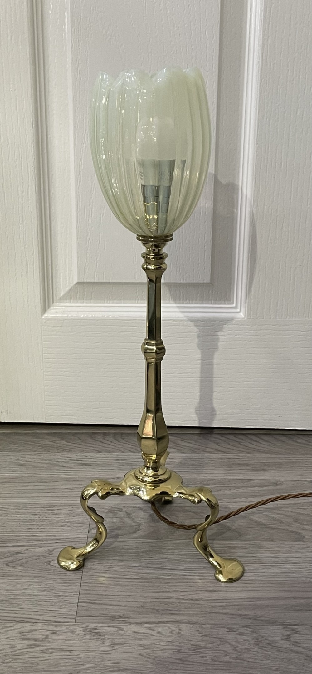 Fantastic Pullman Brass Table Lamp by Faraday & Sons