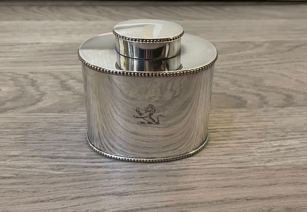 Regency Old Sheffield Plated Tea Caddy View II