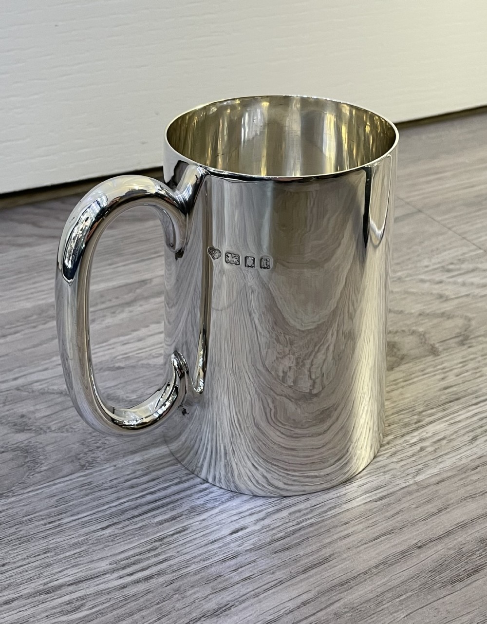 George V Solid Silver Pint Tankard, 1934 View II