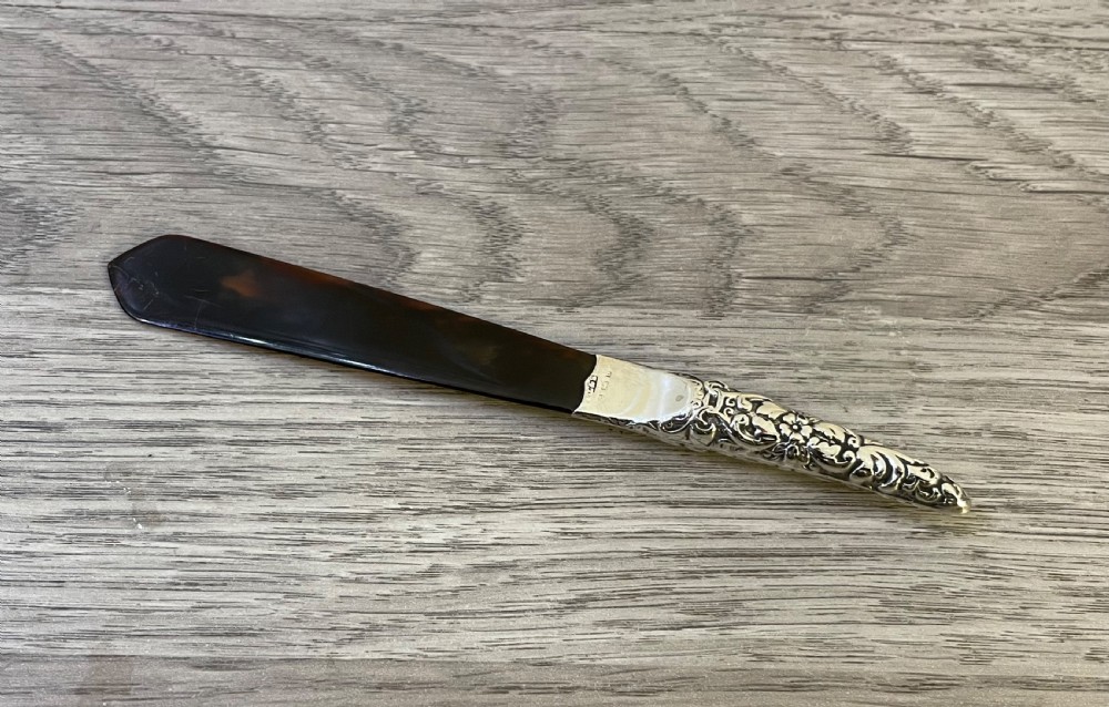 Edwardian Silver Letter Opener by Levi & Salaman