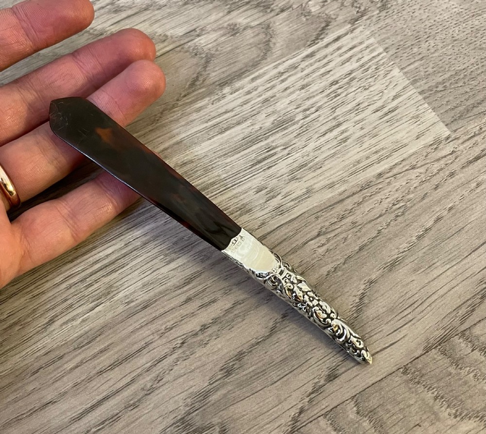 Edwardian Silver Letter Opener by Levi & Salaman View II