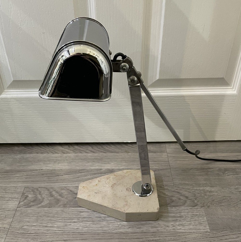 Art Deco Chrome Desk Lamp by Fare View V
