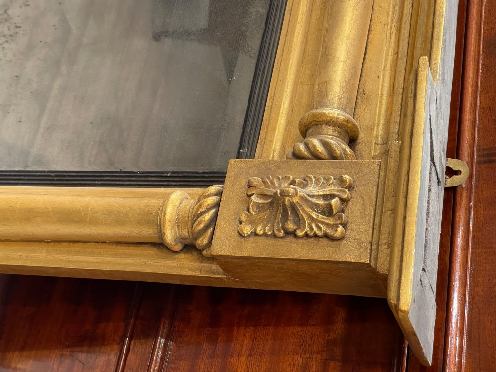 Regency Gilt Wood Over Mantle Mirror View VII