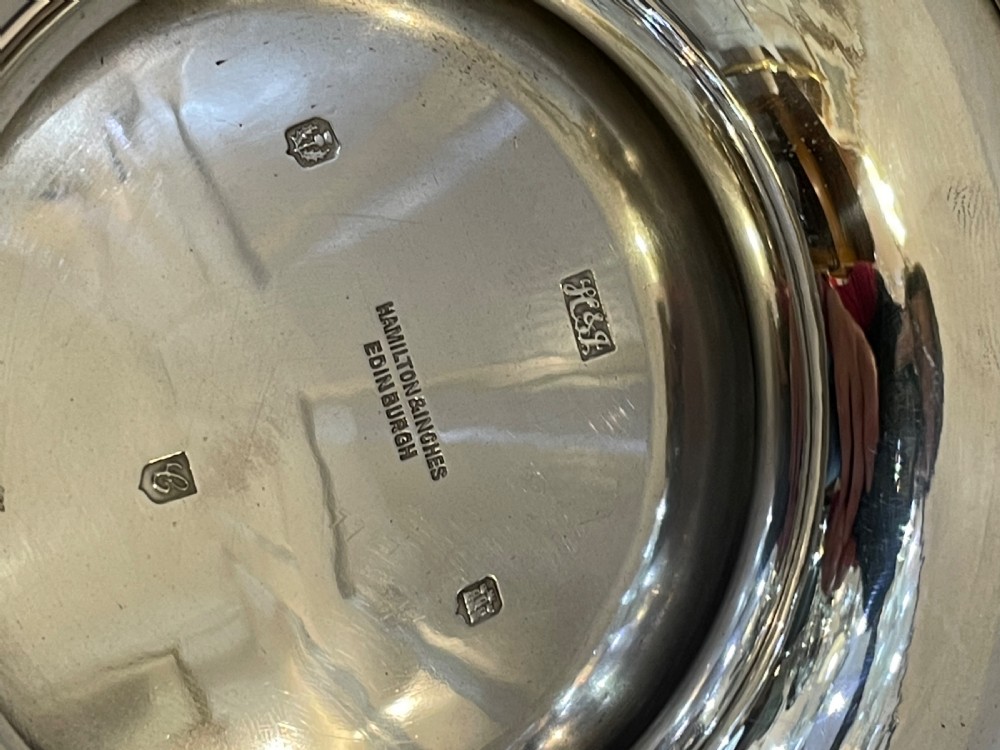 Scottish Silver Fruit Bowl by Hamilton & Inches, Edinburgh  View II