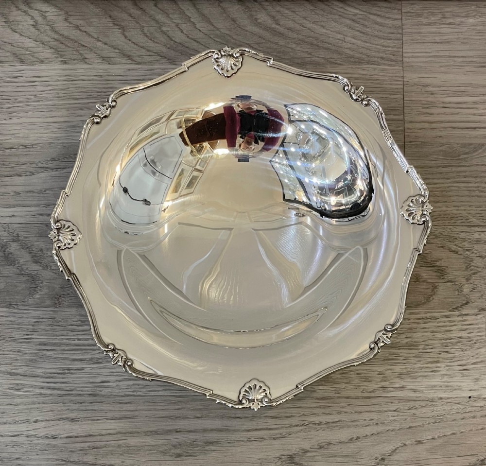 Scottish Silver Fruit Bowl by Hamilton & Inches, Edinburgh  View III