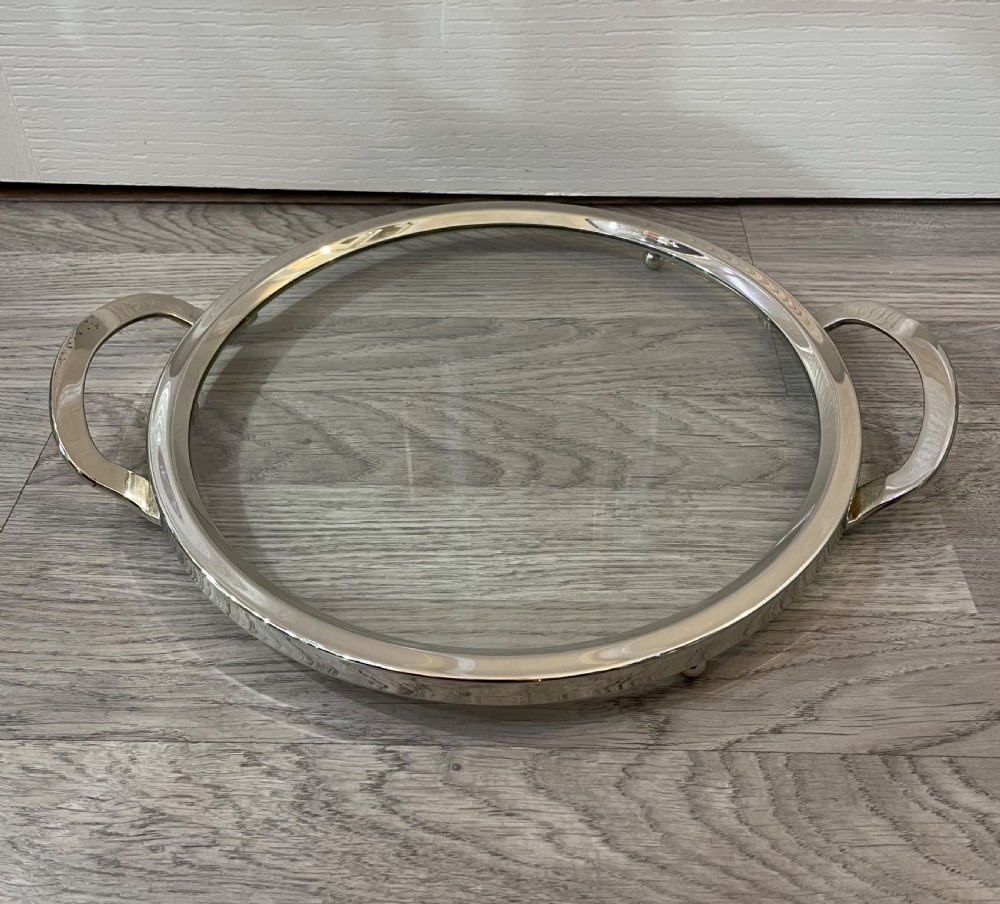 Art Deco Silver Plated Drinks Tray 