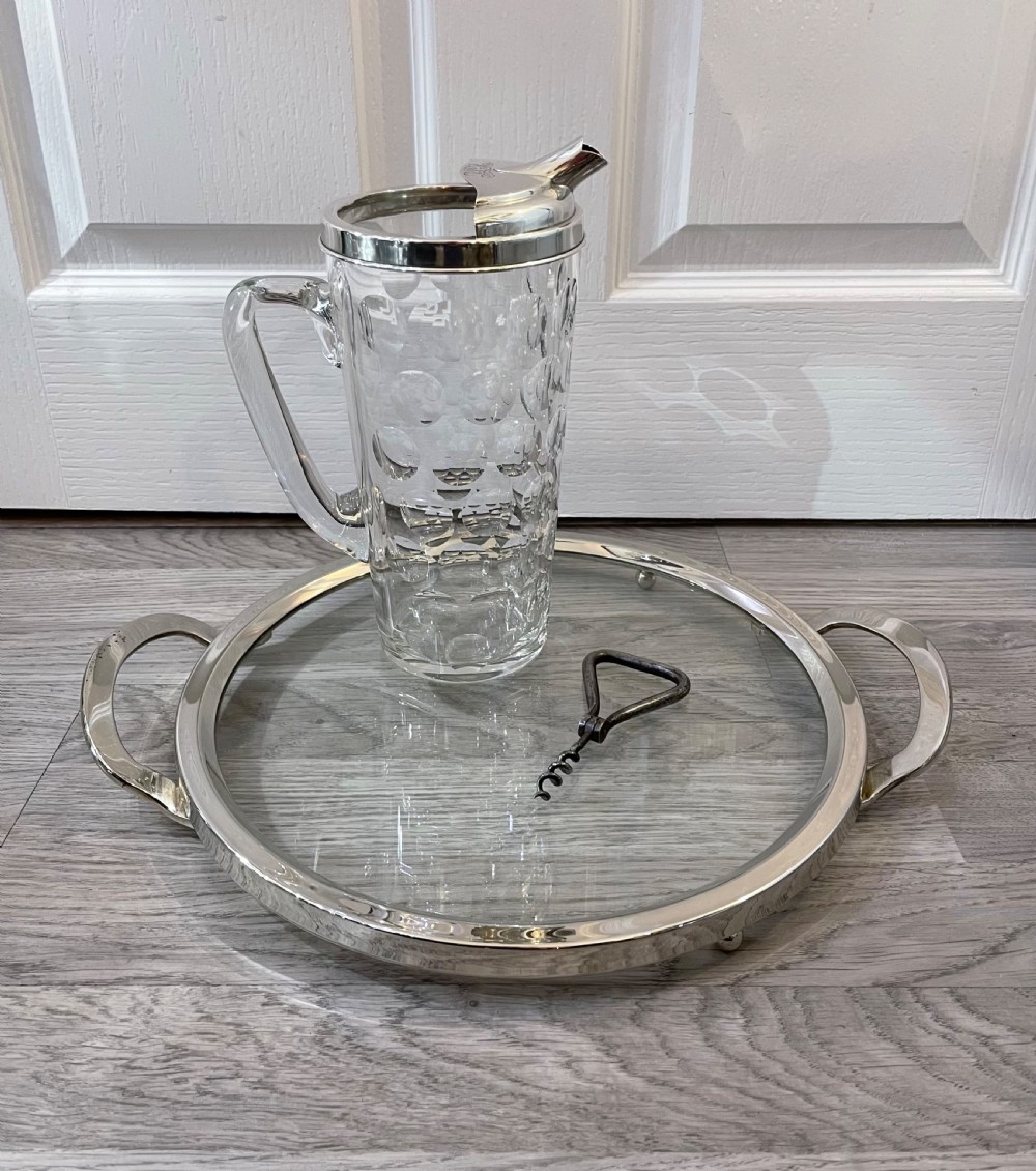 Art Deco Silver Plated Drinks Tray  View VI