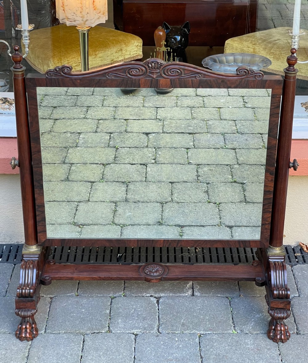 Exquisite Regency Rosewood Dressing Table Mirror, Gillows View II